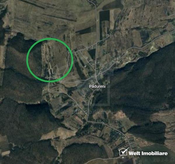 Teren agricol extravilan de 20700 mp, în Pădureni (Chinteni)