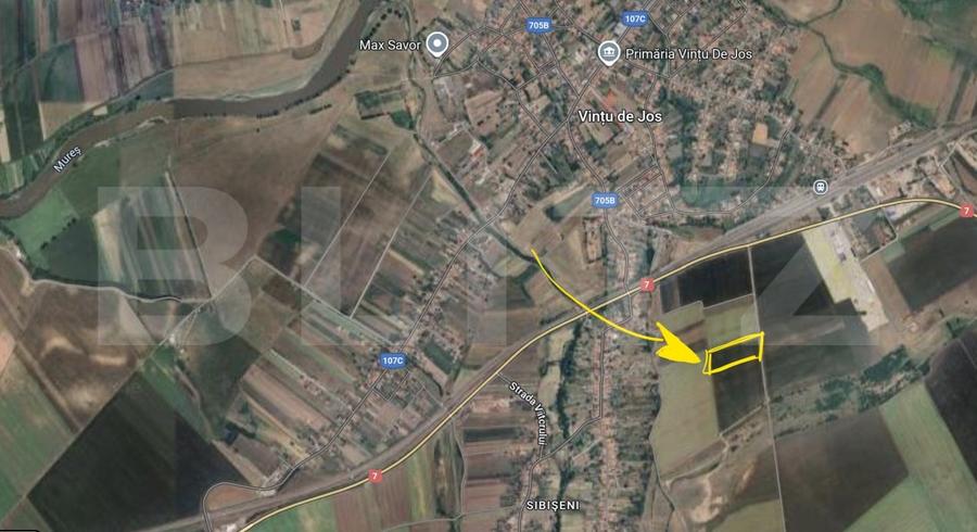 Teren Construcții intravilan de 7600 mp, în Vințu de Jos