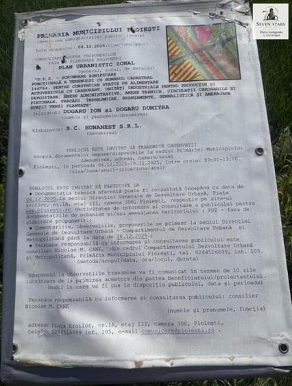 Teren intravilan de 20001 mp, în Vest