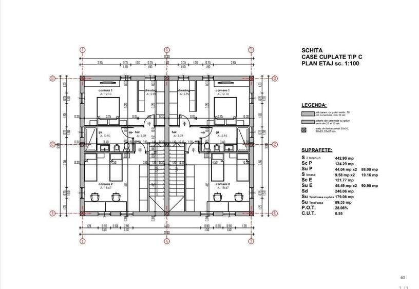 Casă cu 3 camere cu Teren 250 Mp în Central