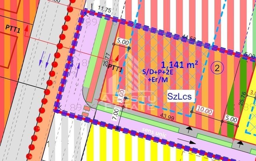 Teren Construcții intravilan de 1141 mp, în Giroc