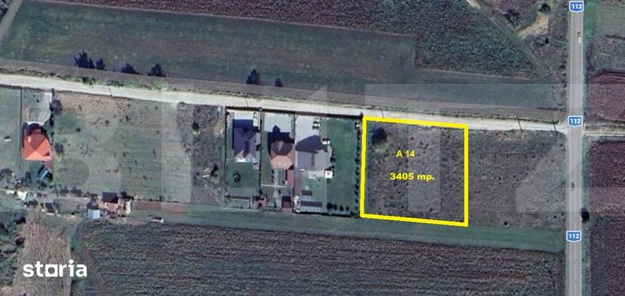 Teren de 3405 mp, în Ilieni
