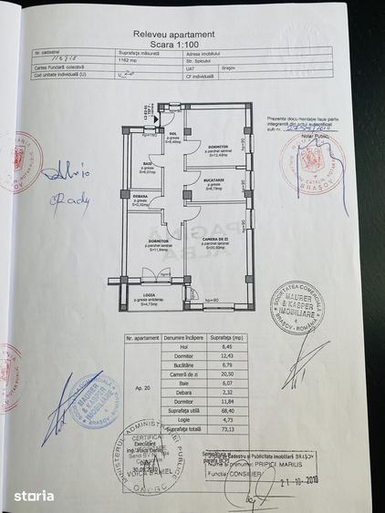 Apartament cu 3 camere în Bartolomeu