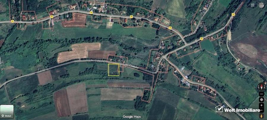 Teren de 2976 mp, în Țaga