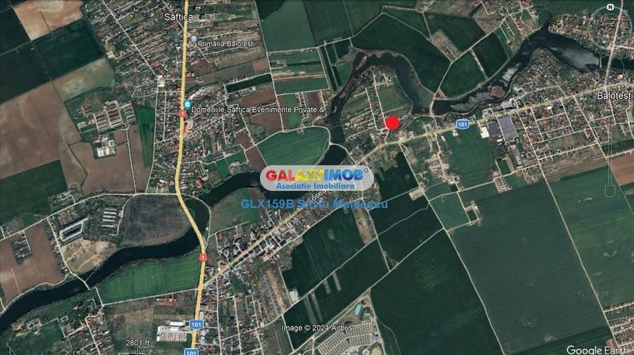 Teren Construcții intravilan de 1540 mp, în Balotești