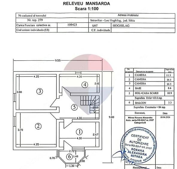 Casă cu 4 camere cu Teren 401 Mp în Hoghilag