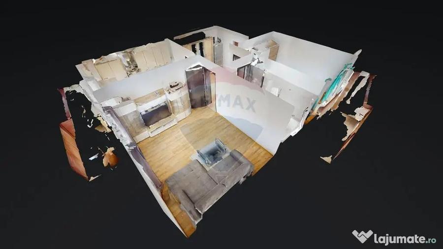 Apartament cu 2 camere decomandat în Sânpetru