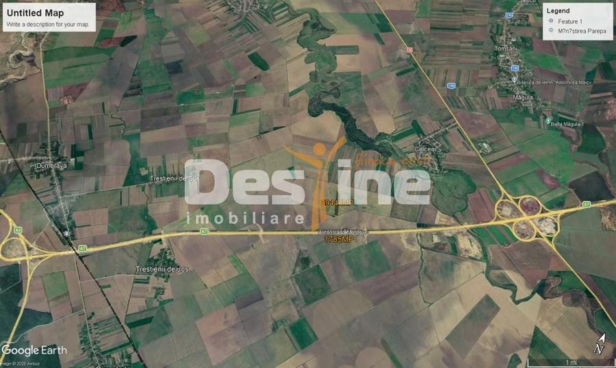 Teren agricol extravilan de 41225 mp, în Dumbrava