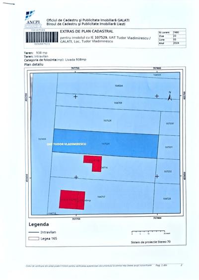 Teren de 1875 mp, în Tudor Vladimirescu