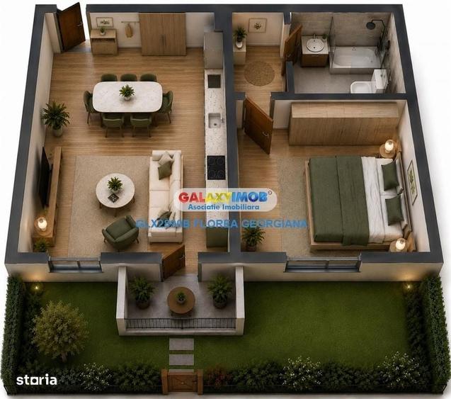 Vanzare 2 camere cu gradina nou Victoria Homes - 7