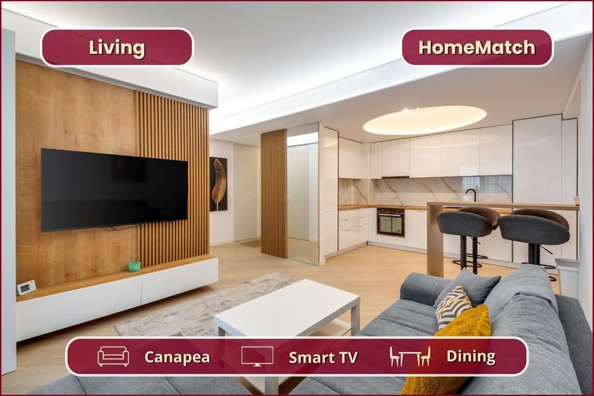 Apartament cu 3 camere decomandat, mobilat în Pipera