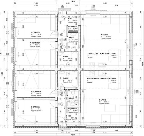 Casă cu 3 camere cu Teren 235 Mp în Central