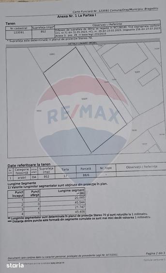 Teren de 2944 mp, în Central