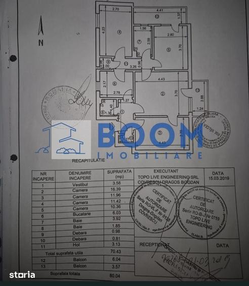 Apartament cu 4 camere decomandat în Traian