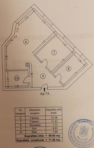 Apartament cu 2 camere decomandat în Bucureștii Noi