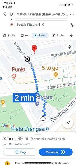 Garsonieră decomandată în Crângași