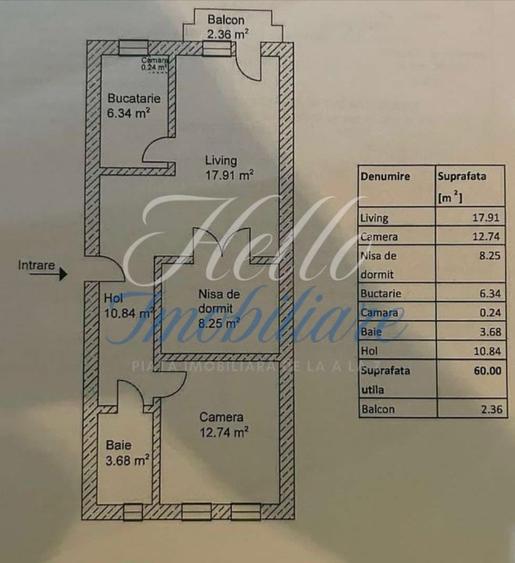 Apartament cu 3 camere semidecomandat în Gheorgheni