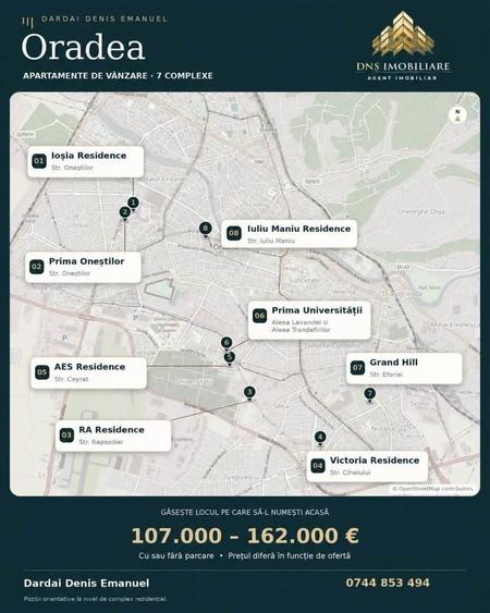 Apartament cu 2 camere în Iosia