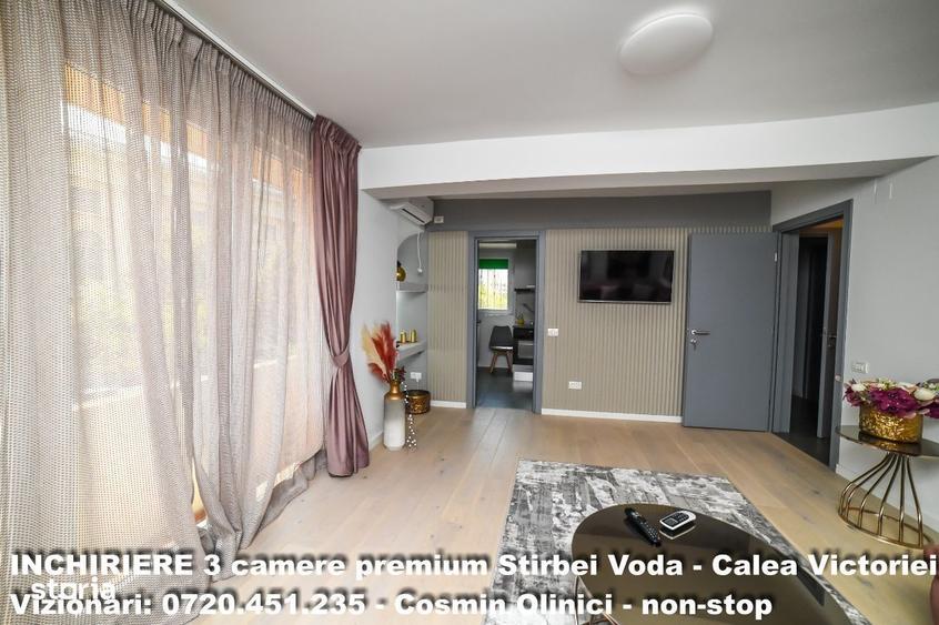 Apartament cu 3 camere, mobilat în Calea Victoriei