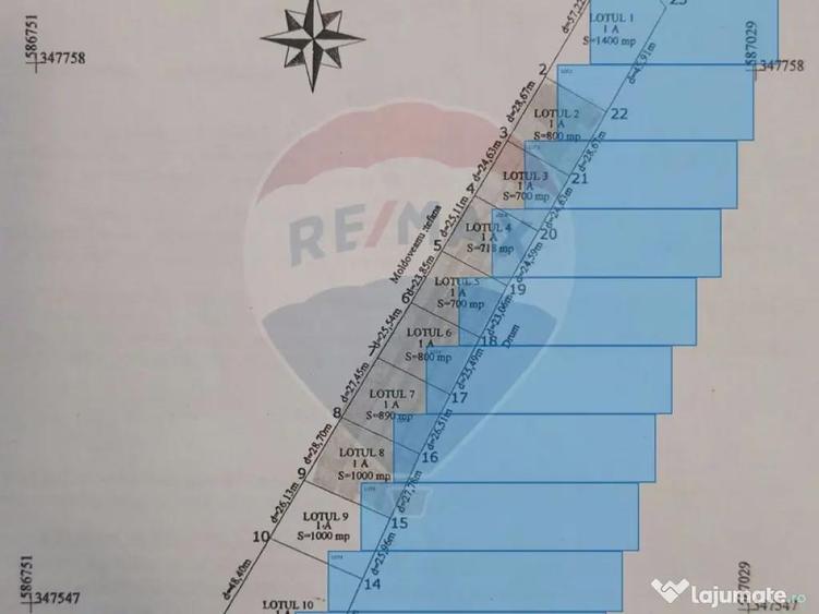 Oportunitate dezvoltare: 10.032 mp cu front la lac, lotizat - 1
