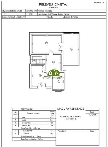 Casă cu 5 camere cu Teren 503 Mp în Mihăești
