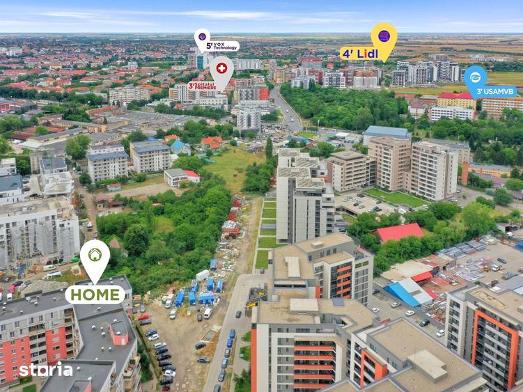 Apartament cu 2 camere decomandat, mobilat în Est