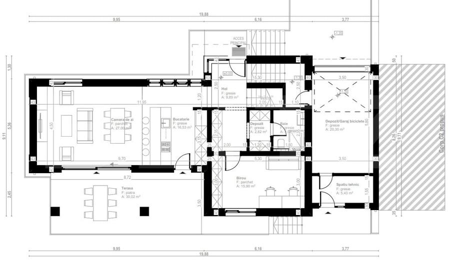 Teren Construcții intravilan de 1375 mp, în Feleacu