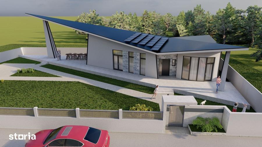Casă cu 4 camere decomandat cu Teren 954 Mp în Sânmartin