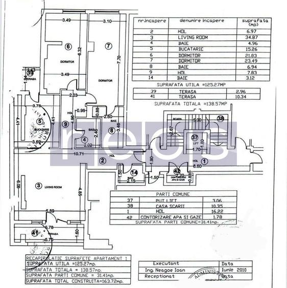 Apartament cu 4 camere decomandat în Beller