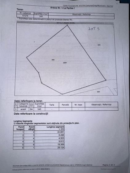 Teren intravilan de 658 mp, în Fughiu