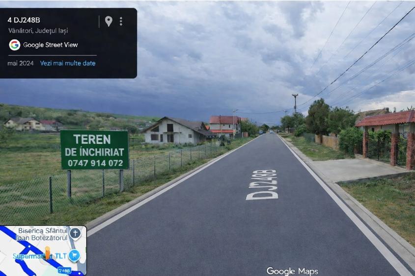 Teren construcție, în Vânători (Popricani)