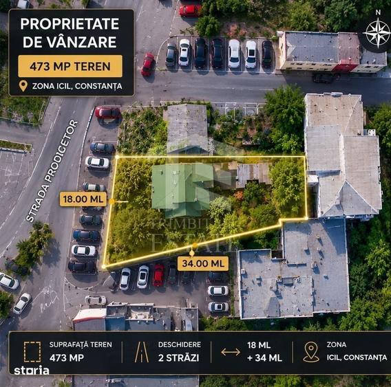 Teren 473 mp | Dezvoltare P+2 | Zona ICIL | Comision 0% - 1