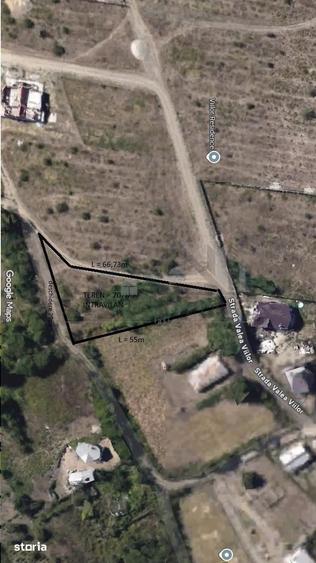 Ocazie! Visani str Castelul Grecilor TEREN 707mp intravilan toate util - 2
