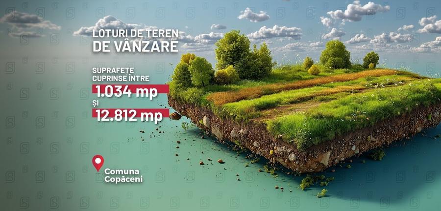 Teren agricol intravilan de 2915 mp, în Copăceni