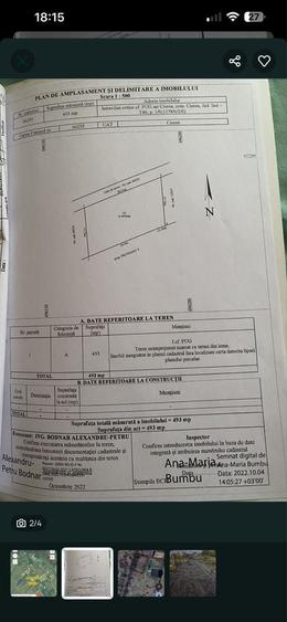 Teren de 493 mp, în Ciurea