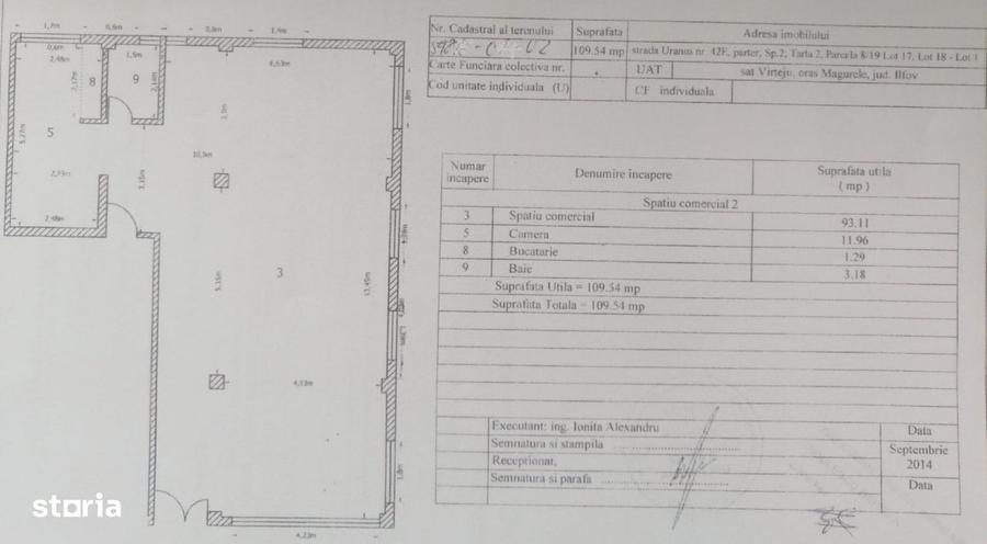 Apartament cu 3 camere în Central