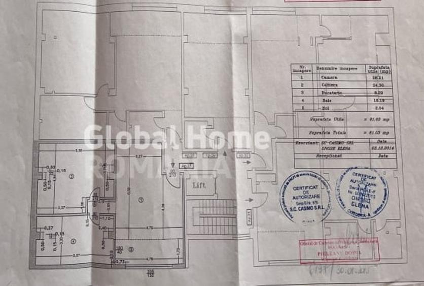 Apartament cu 2 camere semidecomandat, mobilat în Băneasa