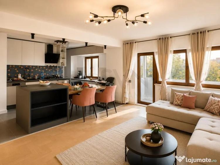 Apartament cu 4 camere semidecomandat în Aviației