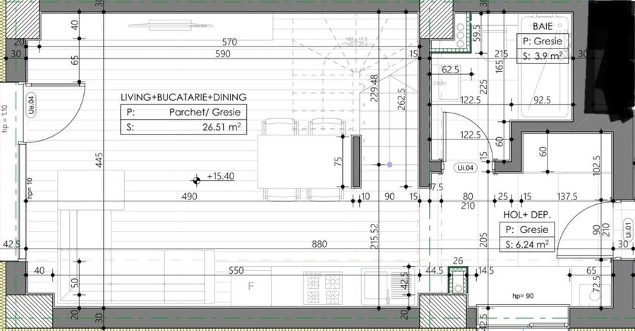 Apartament cu 2 camere decomandat în Universitate