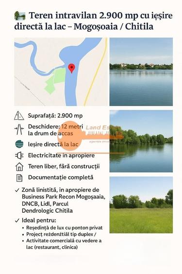 Teren Construcții intravilan de 2953 mp, în Mogoșoaia