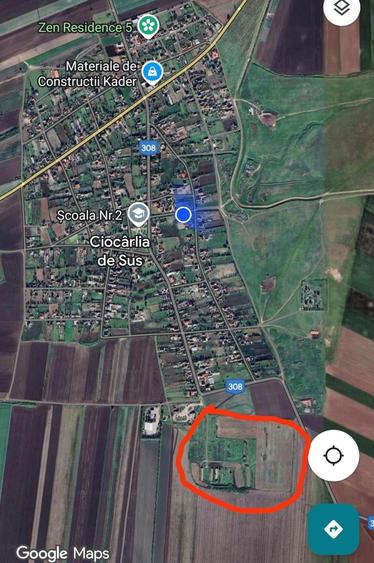 Teren Construcții intravilan de 123.40000152588 mp, în Ciocârlia de Sus