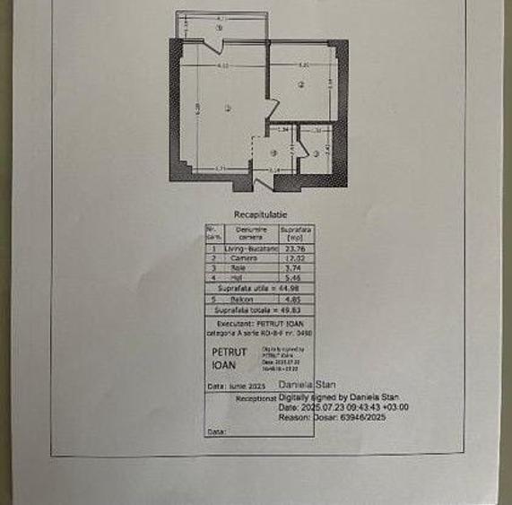 Apartament cu 2 camere decomandat în Basarabia