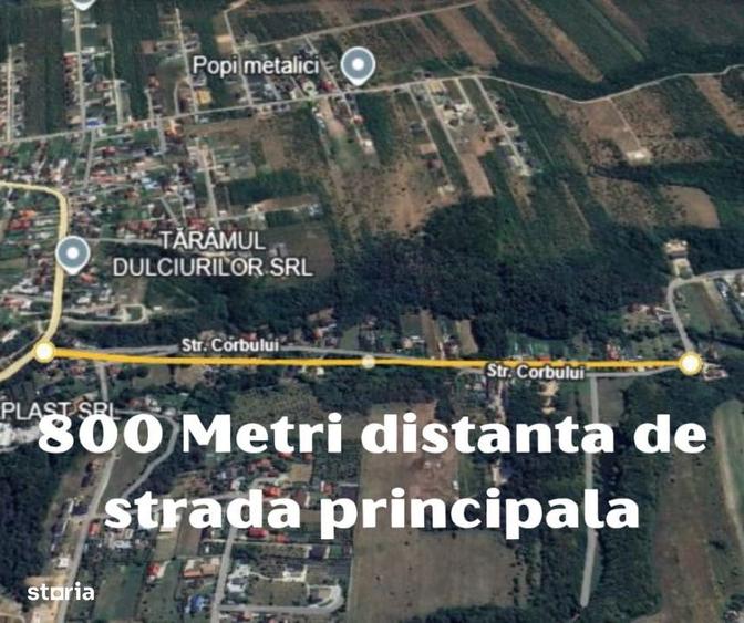 Teren de 844 mp, în Moșoaia