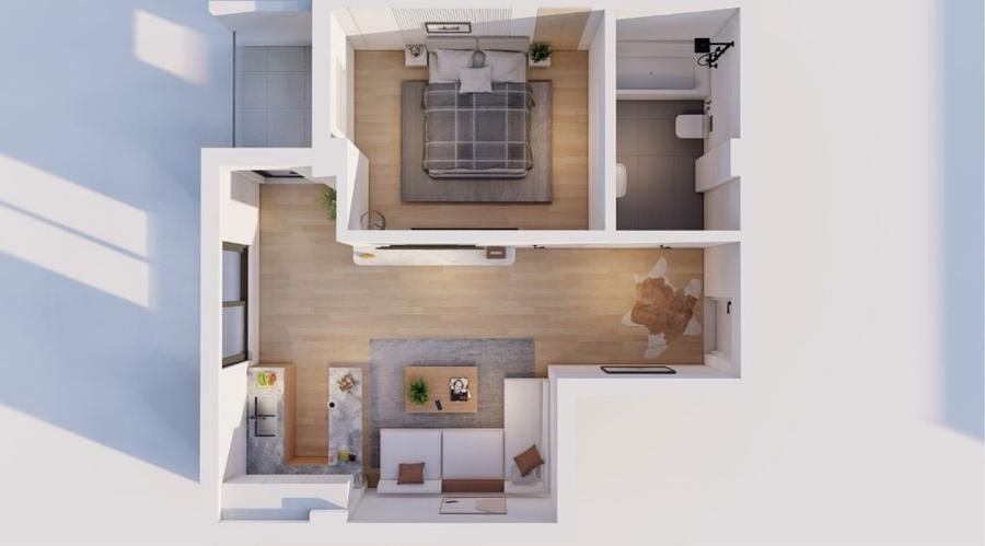 Apartament cu 2 camere decomandat în Rădăuți