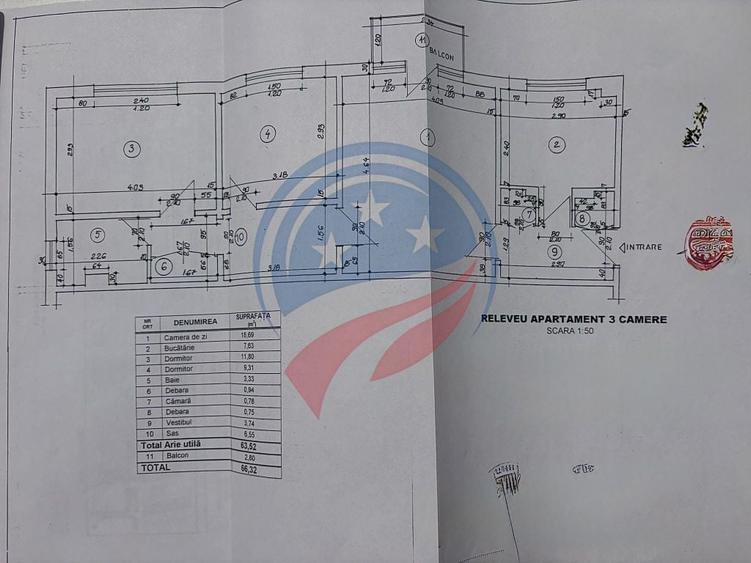 Apartament 3 camere/de vanzare/Lapus - 1