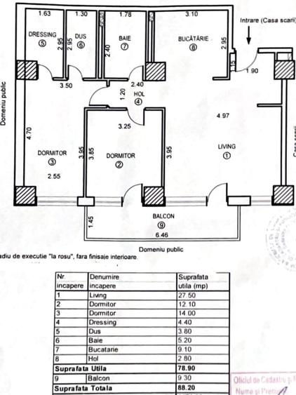 Apartament cu 3 camere decomandat în Țiglina 1