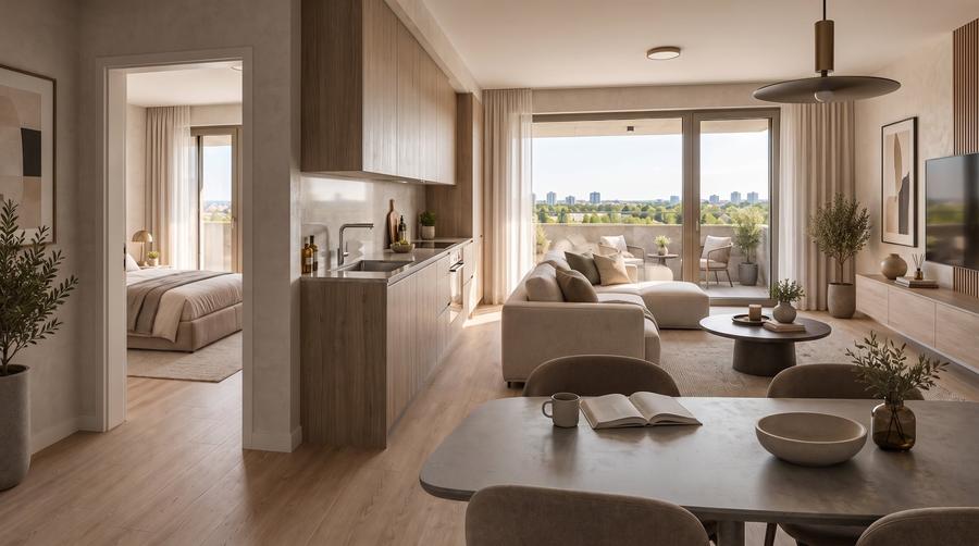 Apartament cu 2 camere decomandat în Exterior Nord