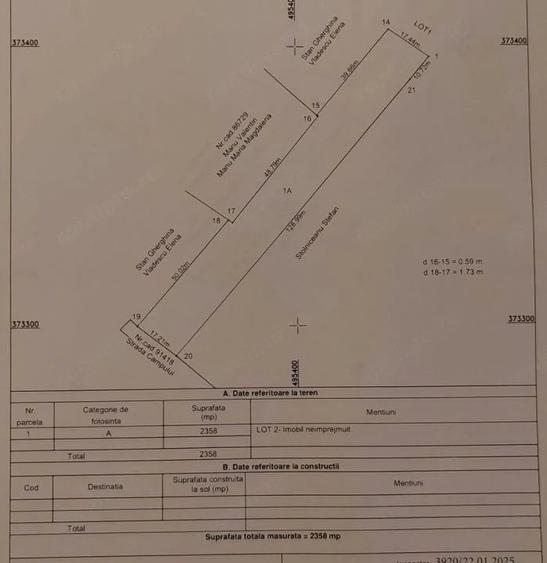 Vanzare Teren intravilan Stefanesti - Primarie str. Campului - 5