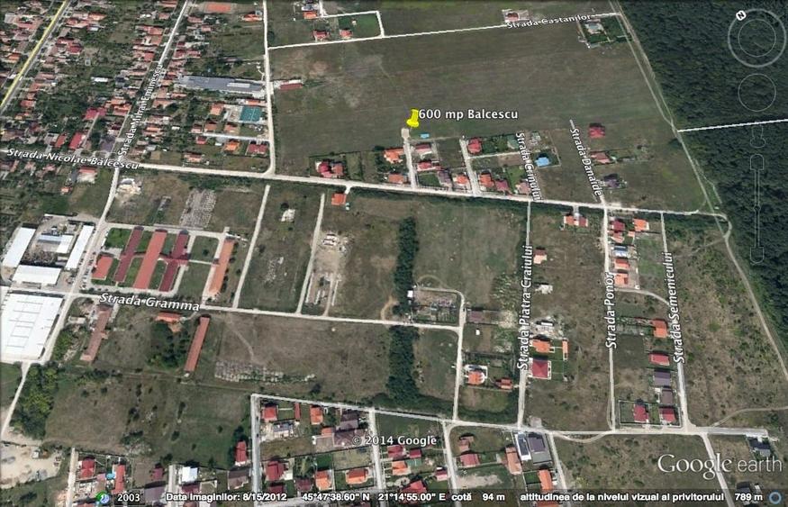Teren Construcții intravilan de 471 mp, în Dumbrăvița
