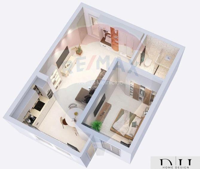 Apartament nou 2 camere/ Oncea, Bloc Finalizat cu CF